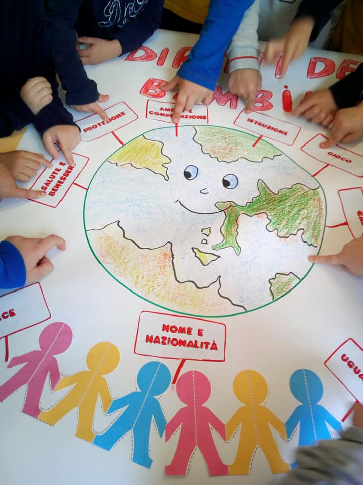 Foto rappresentativa delle attività svolte durante la giornata mondiale dei diritti dell'infanzia